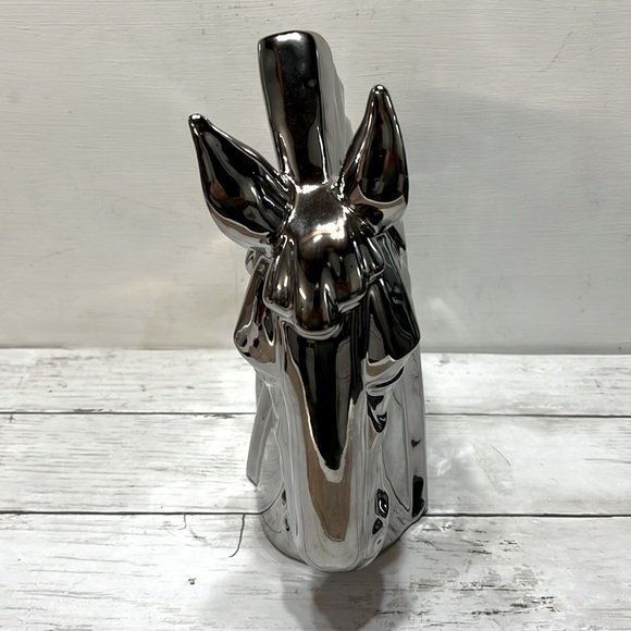 Glass Horse Sculpture silver Home Nordic Abstract Statue Animal Ornament Gifts - Picture 3 of 5